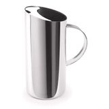 Jarra Inox Com Aparador De Gelo 1,5 Litros Alça Suco Água Drinks Bar Casa Cozinha Servir Mesa