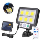 Refletor 200w Led Solar Parede Poste Sensor Presença Ip65