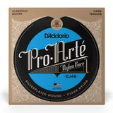 Cordas Para Violão Nylon D Addario Pro-arté Nylon Core Ej46 Prata-transparente