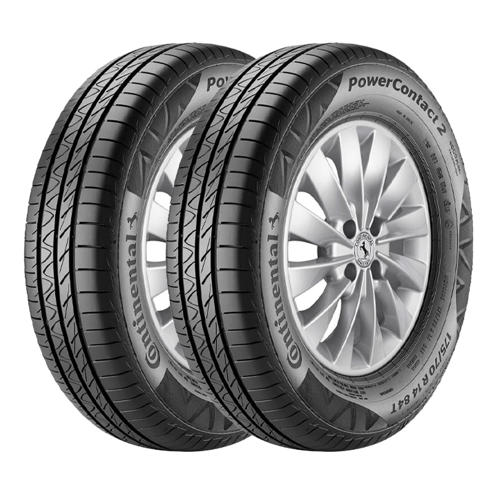 Jogo 2 Pneus Continental Aro 14 Powercontact 2 175/70r14 84t