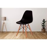 Cadeira Charles Eames Eiffel - Preto Preto