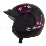 Capacete Aberto Pro Tork Liberty Three For Girls Preto 58