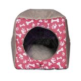 Cama Iglu E Toca P/ Cachorro Rosa Luxo - Minhacazza