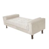 Recamier Baú Félix Solteiro 140 Cm Corano - Doce Sonho Móveis Bege