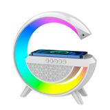 Abajur Luminária Led Caixa Bluetooth Carregador Indução 15w