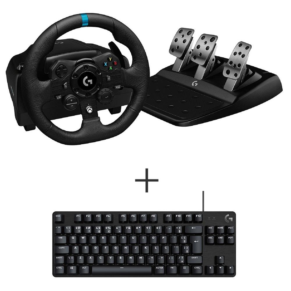 Volante Logitech G923 Para Xbox Series X, Xbox One E Pc + Teclado