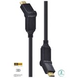 Cabo Hdmi 2.0 4k Ultra Hd 3d Conexão Ethernet Conectores 180 2 Metros - H20b180-2