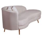 Chaise Longue Divã Emili Em Madeira De Reflorestamento 160cm Veludo Star Confort Rose