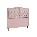 Cabeceira Holanda Plus Cama Box Casal 140cm Estofada Luxor Rose Star Confort Rose