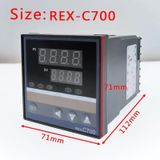 Controlador De Temperatura Rex Pid C-700 Relay 0.5%