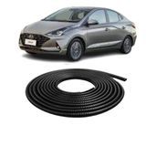 Borracha Protetora Borda Porta Preta Hb20 Sedan 5m 7x14
