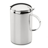 Jarra De Suco Inox 1,8 Litros Com Tampa Água Bebidas Servir Mesa Posta Chá Café Bar Garrafa