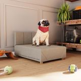 Cama Box Pet Cachorro Porte Menor 60cm Agata Cor Bege