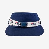 Chapéu Bucket Fila Sarja 100% Algodão Unissex Navy