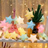 Cordão Varal Iluminado Estrelas Coloridas 10 Leds Natal Decoração