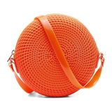 Bolsa Redonda Casual Feminina Fecho Ziper Alça Transversal