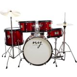Bateria Acústica Infantil Junior 2tvermelha C-banco New York