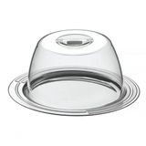 Porta-queijo Tramontina Ciclo Em Aço Inox 25 Cm 2 Peças