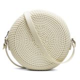 Bolsa Casual Redonda Feminina Fecho Ziper Alça Transversal