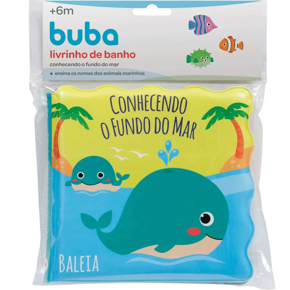 Livro De Banho Conhecendo Fundo Mar Buba