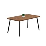 Mesa De Jantar 6 Lug Retangular 1,6m Stellar Carraro Nog Pre