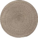 Americano Requinte Liso Para Mesa Redondo 38cm Taupe