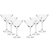 Conjunto De Taças Para Martini Bohemia Em Cristal 280 Ml 6 Peças