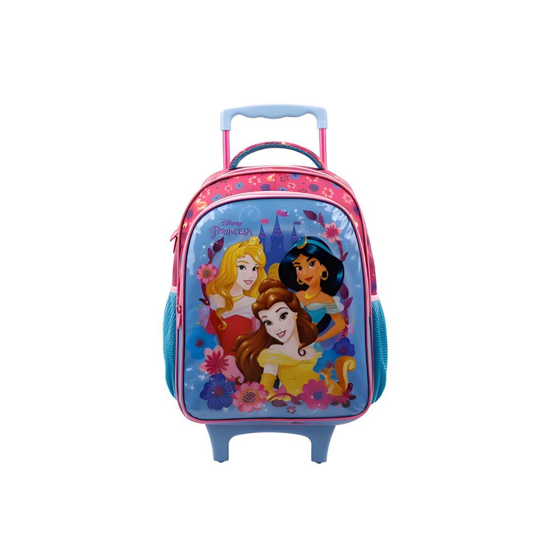 Mochila Princesas Disney Rodinha Bolsa Escolar Infantil