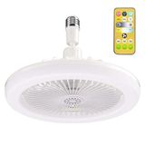 Luminária Lâmpada De Teto Ventilador Led 3 Tipos De Luz