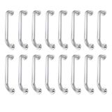 Alça De Apoio 30cm Barra Inox Kit 14 Unidades Idoso Cadeirante Deficiente Banheiro Box Corrimao