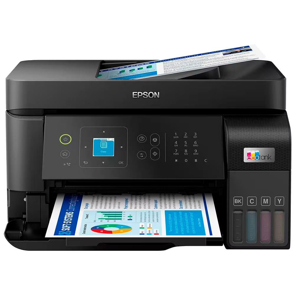 Impressora, Copiadora, Scanner Multifuncional Tanque De Tinta Epson Ecotank L5590 Wireless