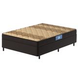 Cama Box Colchão Casal Espuma D33 Pro-intense 138x188x56cm Probel Marrom / Bege - Suporta Até 120kg Por Pessoa