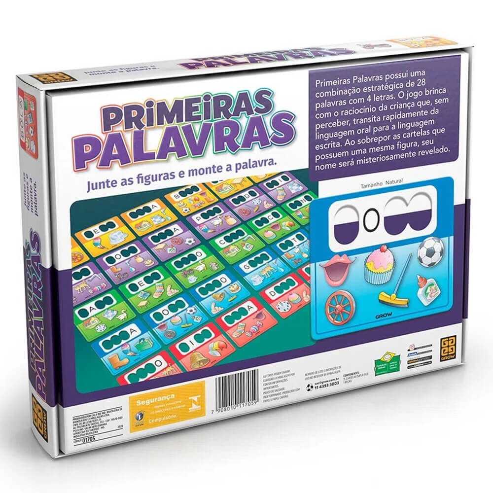 Jogo Primeiras Palavras Nova Embalagem Grow