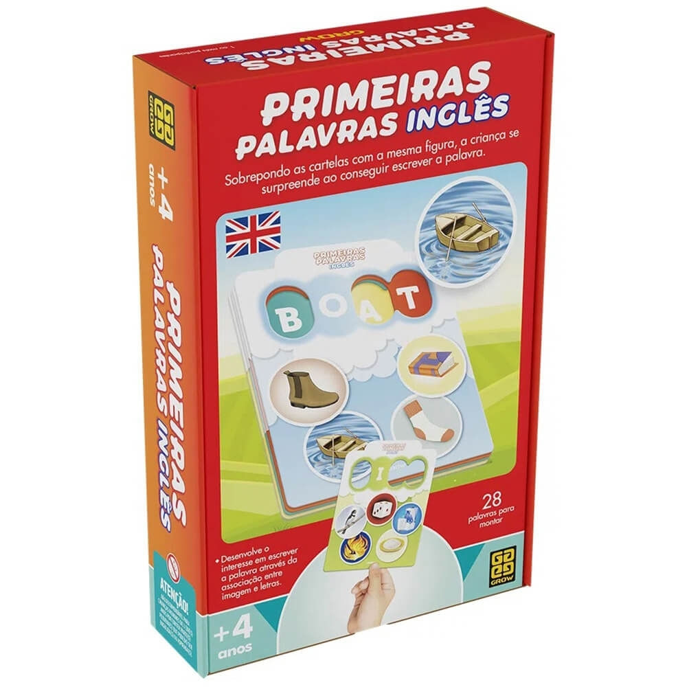 Jogo Primeiras Palavras Em Ingles Nova Embalagem Grow