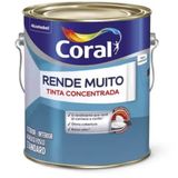 Tinta Acrílica Fosca Rende Muito Tubarão Branco 3,2 Litros - 5764542 - Coral