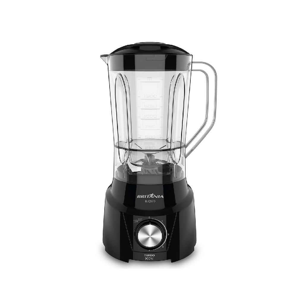 Liquidificador Britânia 2,6l 900w  AltísYESo Poder De Trituração. Blq970p Preto