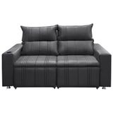 Sofá Retrátil E Reclinável 2 Lugares Madri 1.60m Suede Cinza Speciale Home Cinza