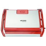 Grill Lenoxx 850w Chapa Estriada Pgr155 Vermelho