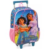 Mochila Escolar Infantil Disney Encanto Rodinhas G Reforçada