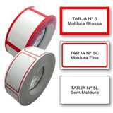 Etiqueta Adesiva De Preço 25x45mm Com Tarja Nº 5c Rolo 500