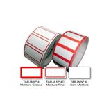 Etiqueta Adesiva De Preço 16x30mm Com Tarja Nº 4c Rolo 500