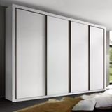 Guarda-Roupa Casal 4 Portas 4 Gavetas Milano Espresso Móveis Branco