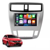 Kit Multimídia City 2009 / 2014 Ar Digital 7 Pol Carplay Androidauto Usb Bt Fm - 708br Roadstar