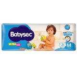 Fralda Descartável Babysec Galinha Pintadinha Ultra Sec Jumbo Tamanho M - 8 Pacotes com 26 Tiras