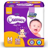Fralda Descartável Cremer Disney Jumbo Tamanho M - 8 Pacotes Com 26 Fraldas - Total 208 Tiras