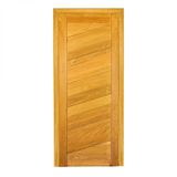 Folha de Porta Madeira Maciça 210x70cm com 7 Réguas Espessura 3,3cm Envernizada Jomadi Verniz Natural