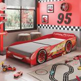 Cama Infantil Carros Disney Plus Vermelho/preto