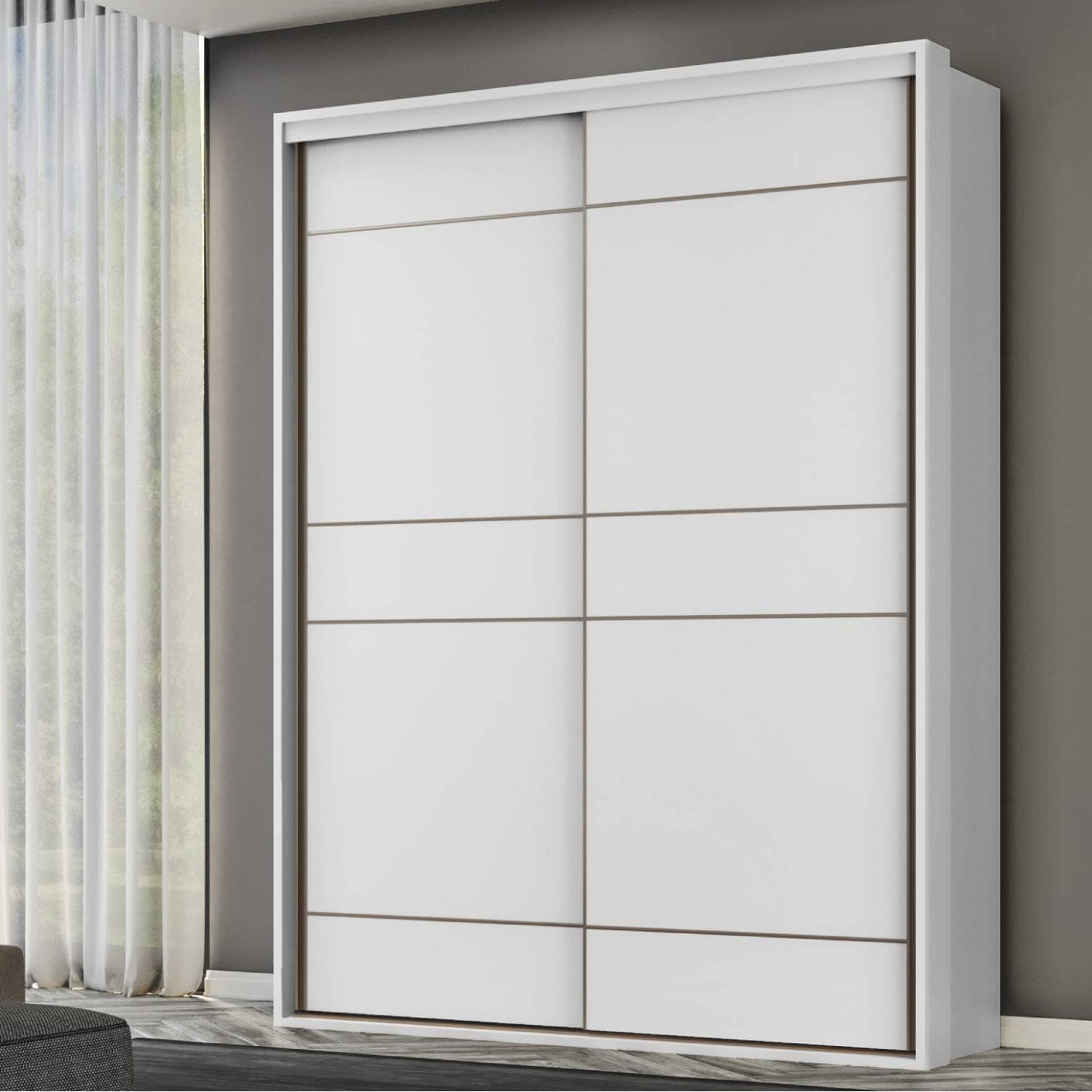 Guarda-roupa Casal Qualita 2 Portas Branco