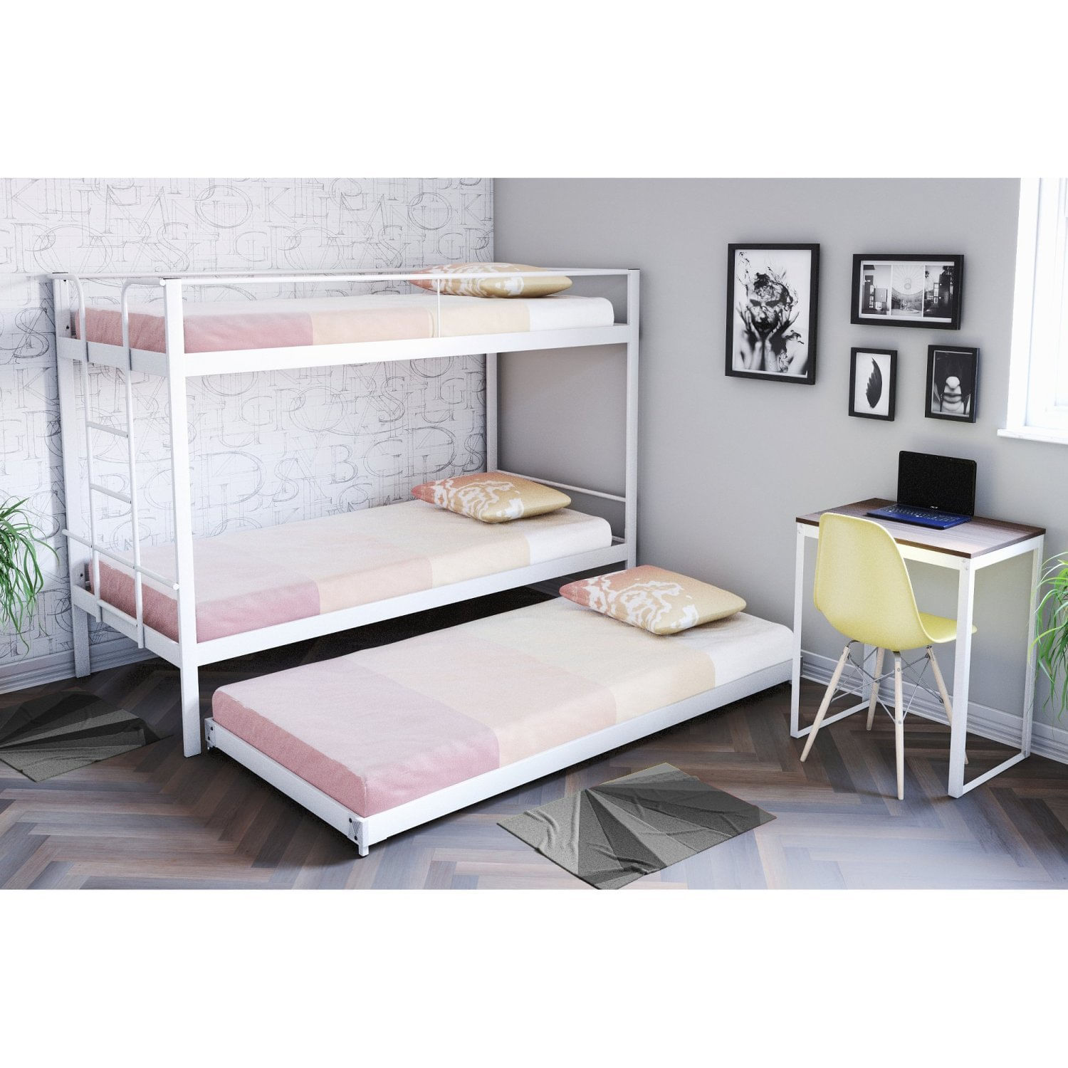 Cama Treliche Solteiro Em Aço 94cm X 205cm