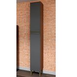 Paneleiro Simples Com 2 Portas 100% Mdf Itália Castanho/cinza